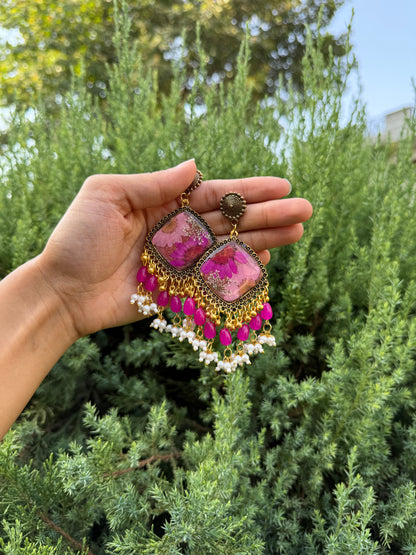 Paan gulabi jhumkas