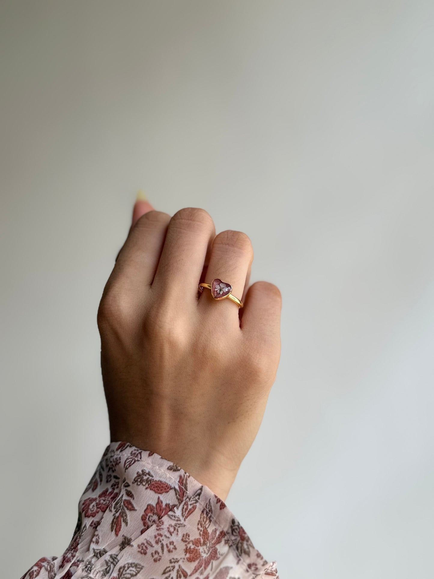 Tiny heart ring