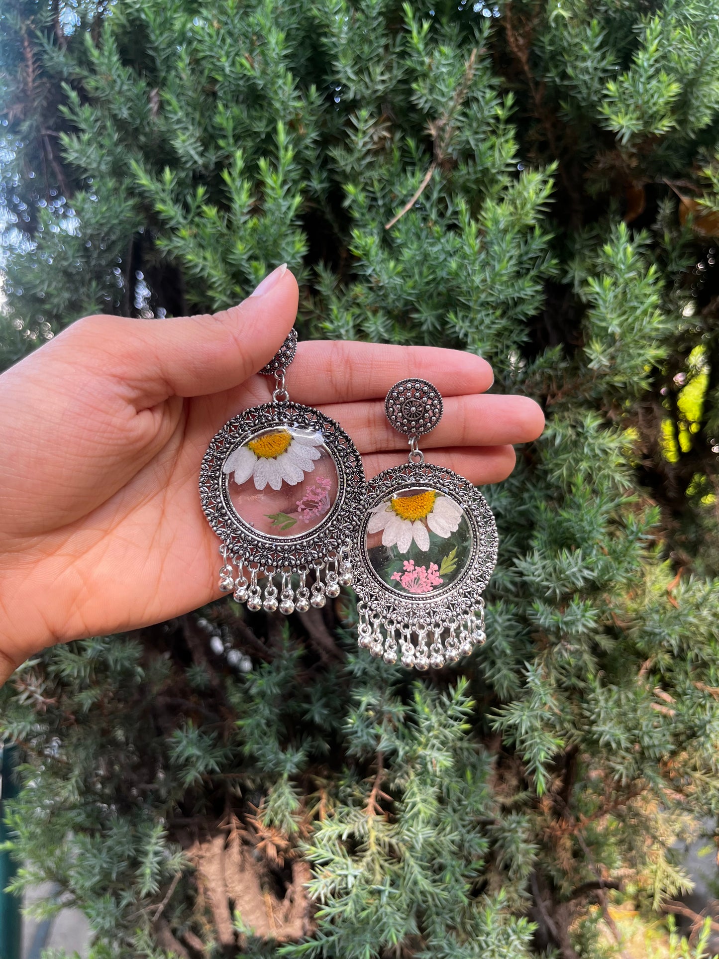 Mini flora jhumkas