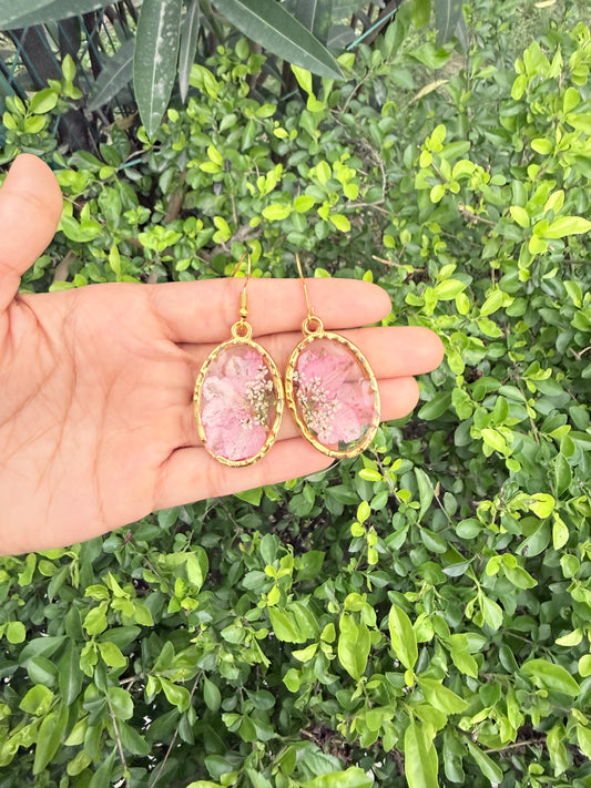 Soft blush earrings