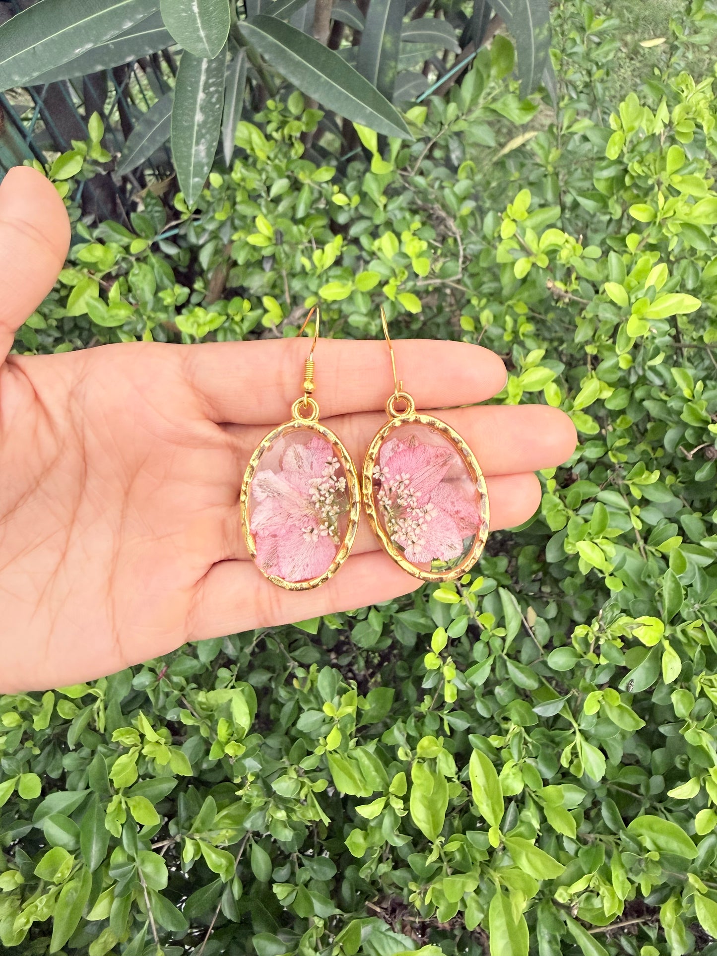 Soft blush earrings