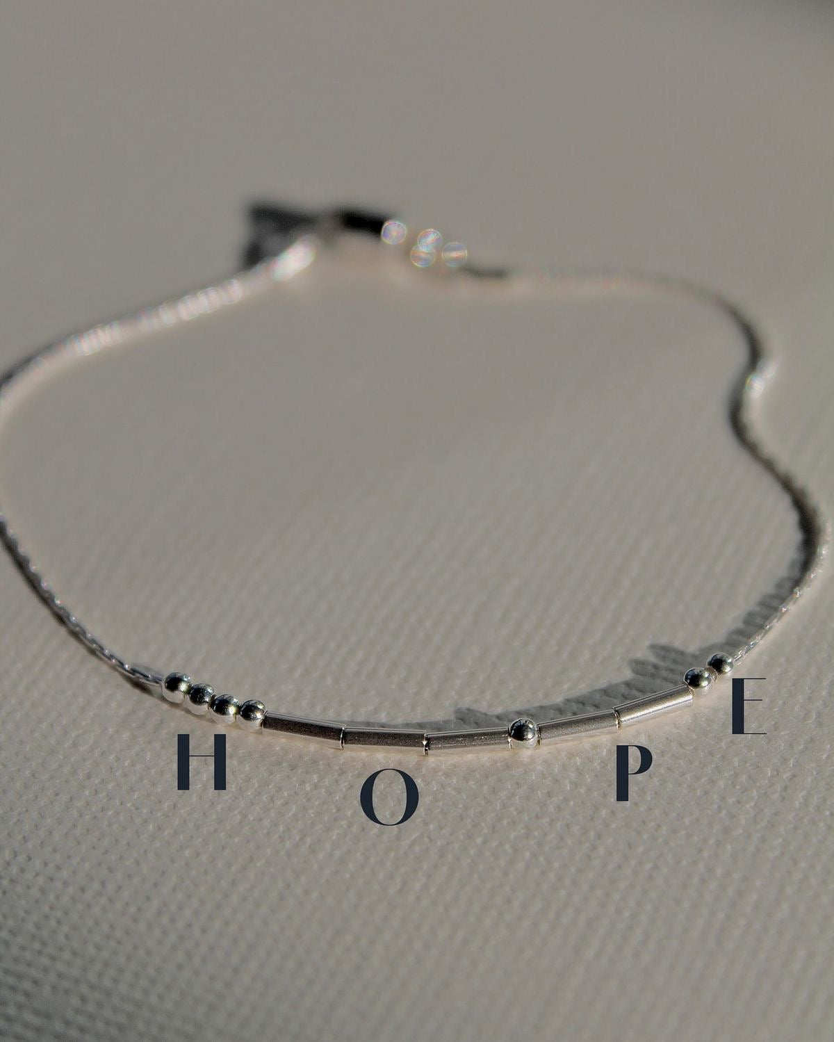 Morse code bond bracelet