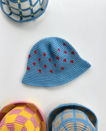 Cutest heart crochet hat