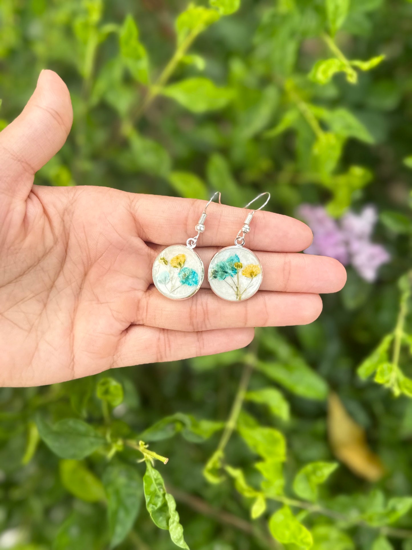 Baby breath earrings