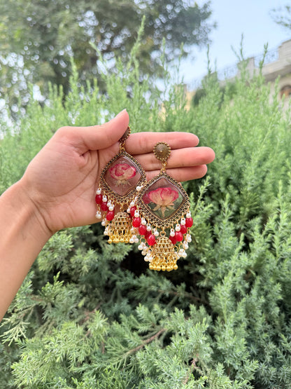 Gulaab e noor jhumkas