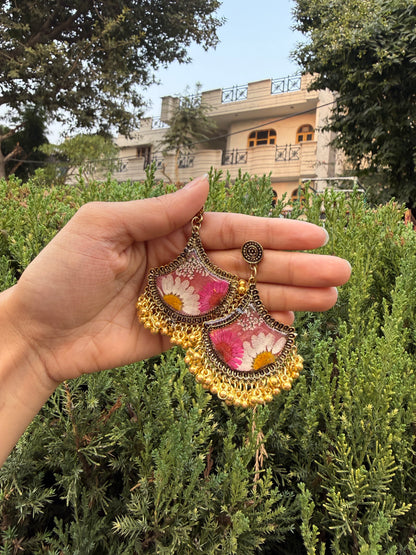Garden jhumkas