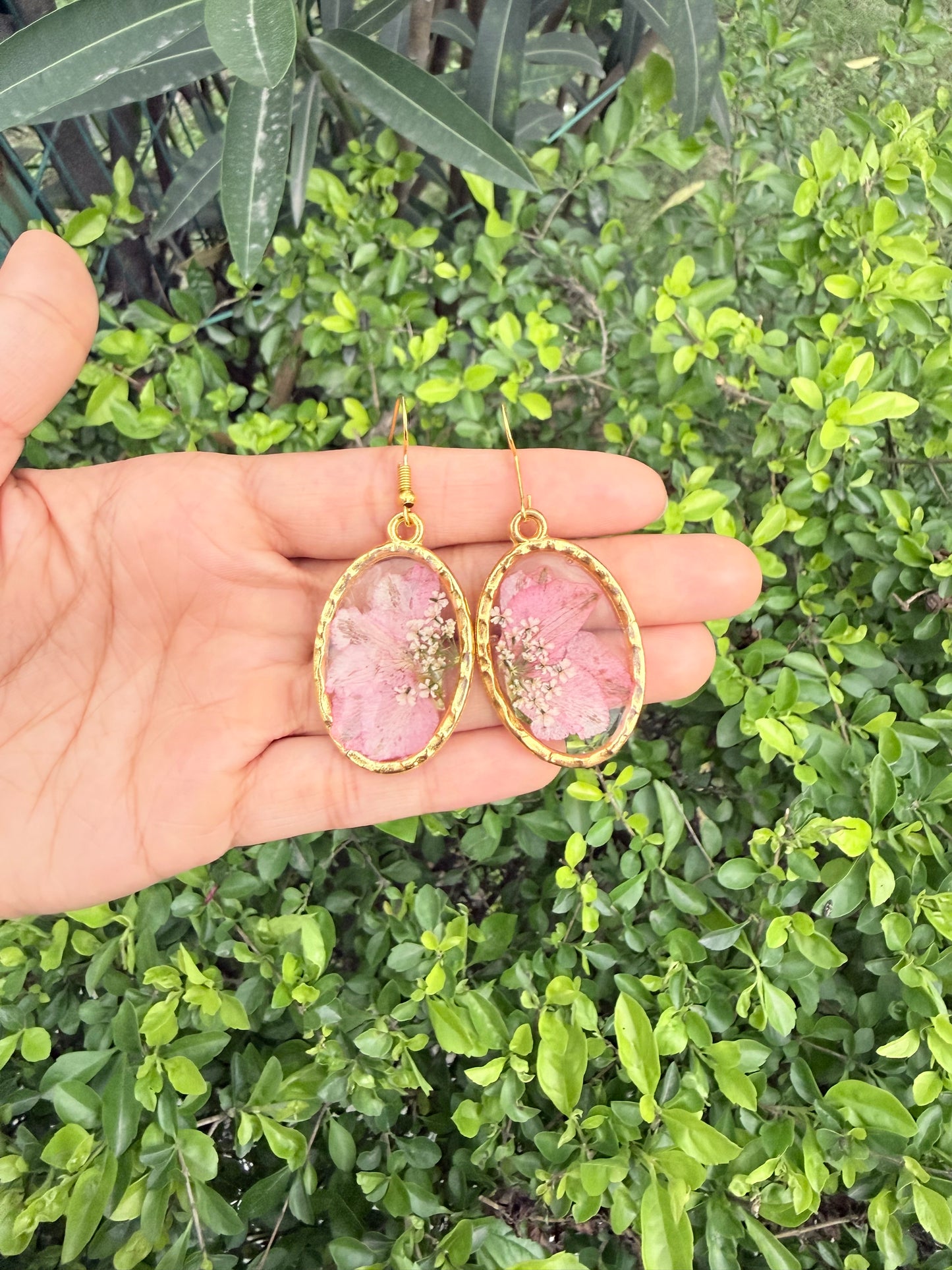 Soft blush earrings