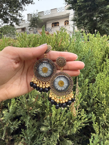 Prettiest black aster jhumka