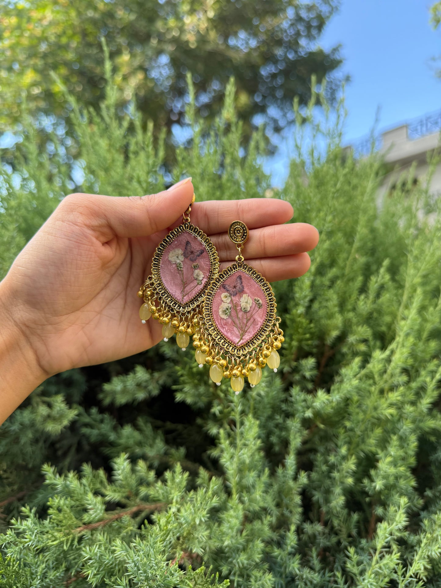 Prettiest butterfly jhumkas