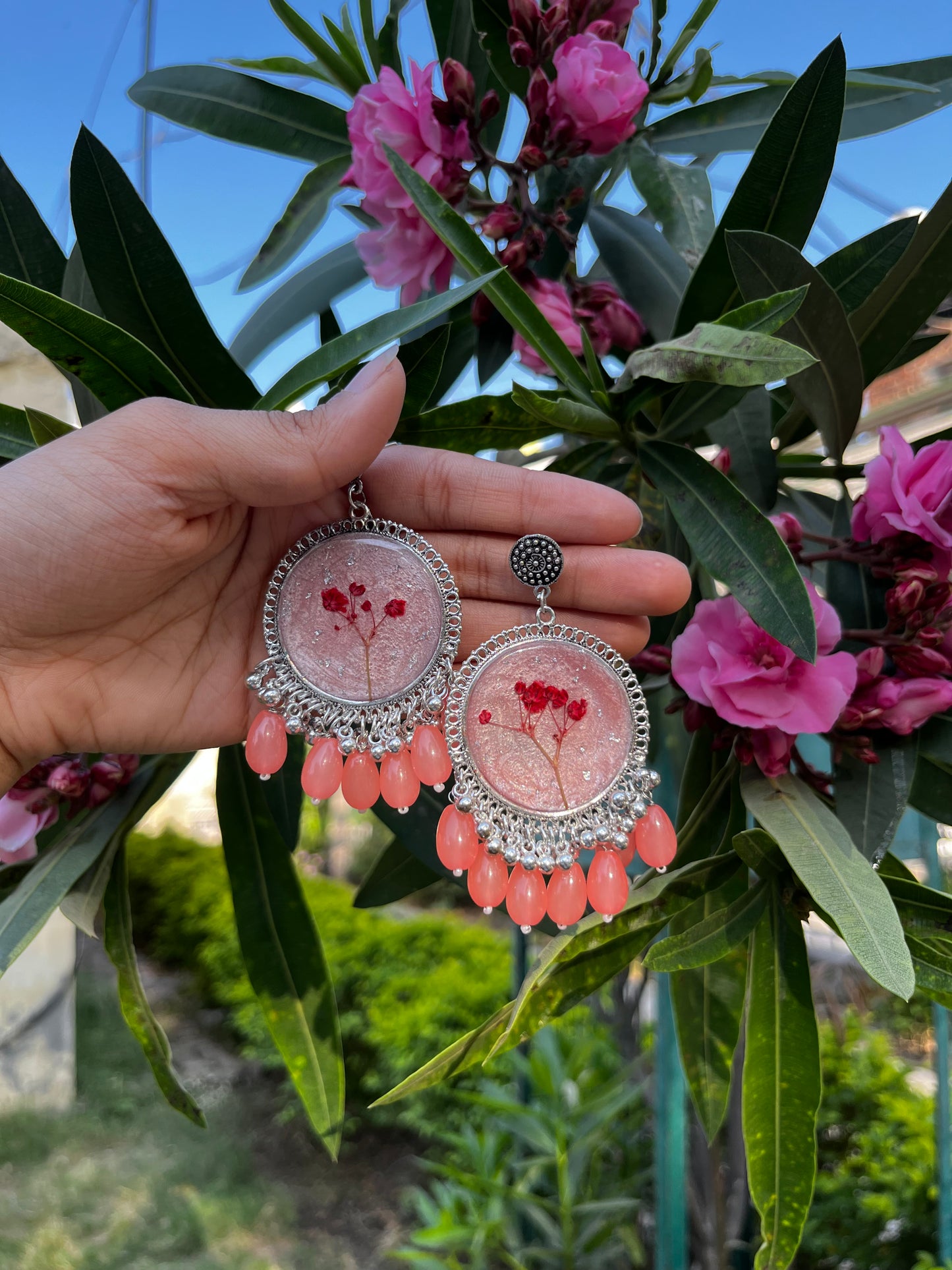Flora Blush jhumka