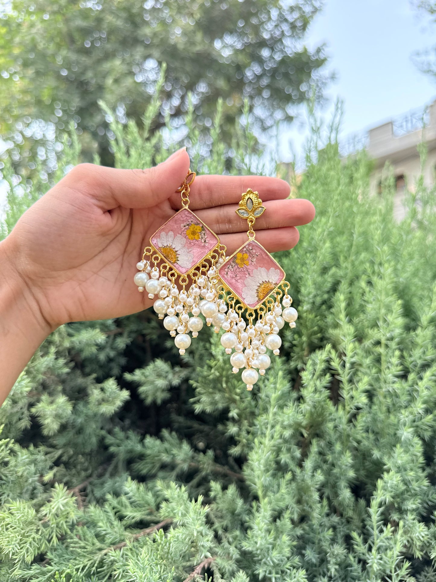Prettiest pearl Kashmiri jhumka