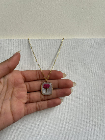 Prettiest rose bud pendant