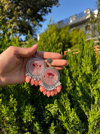 Flora Blush jhumka