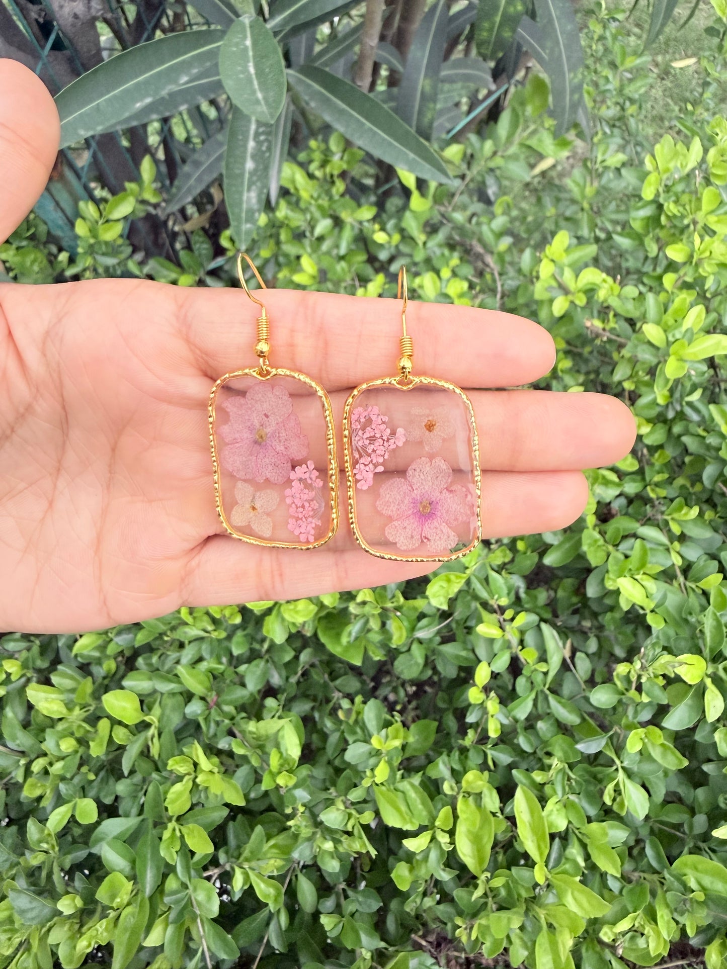 Blush garden earrings