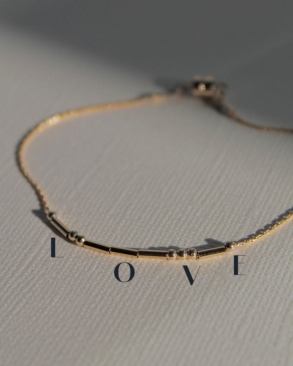 Morse code bond bracelet