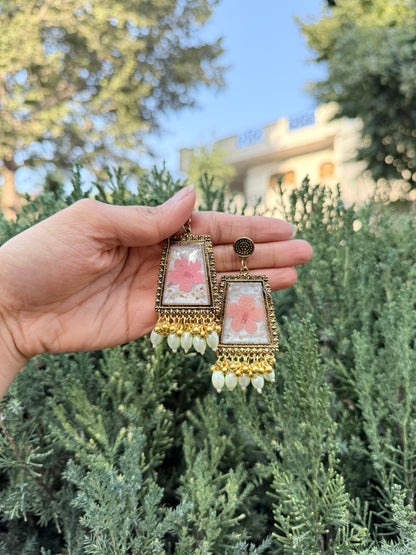 Cherry pearl jhumka