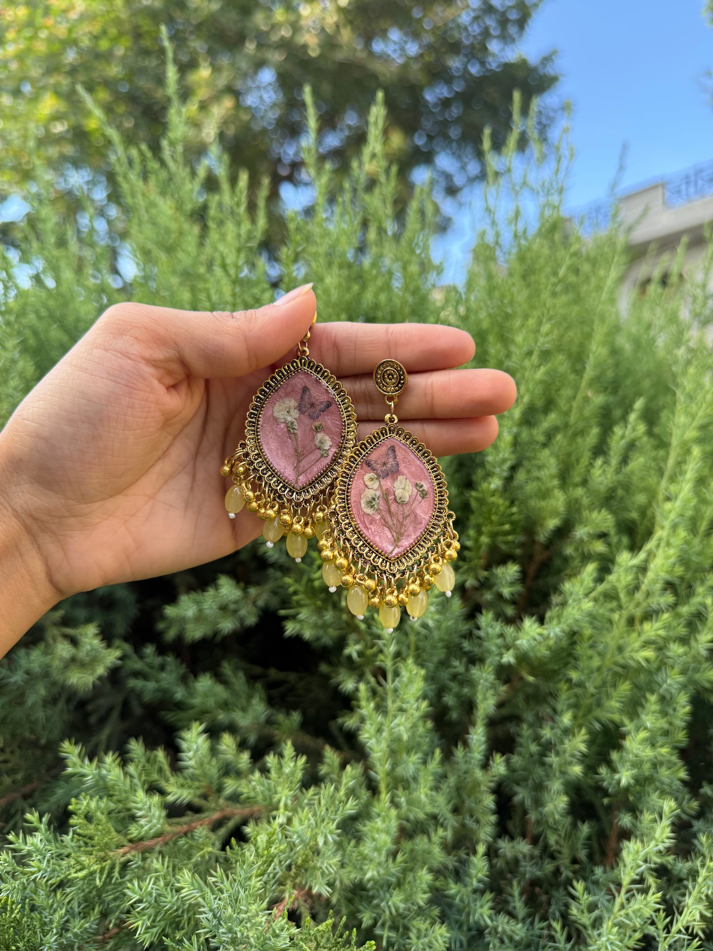 Prettiest butterfly jhumkas