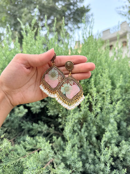 Elegant garden jhumkas