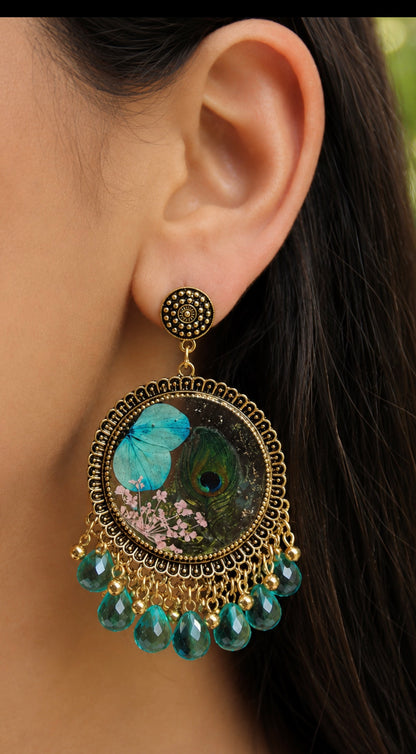 Morpankh jhumkas