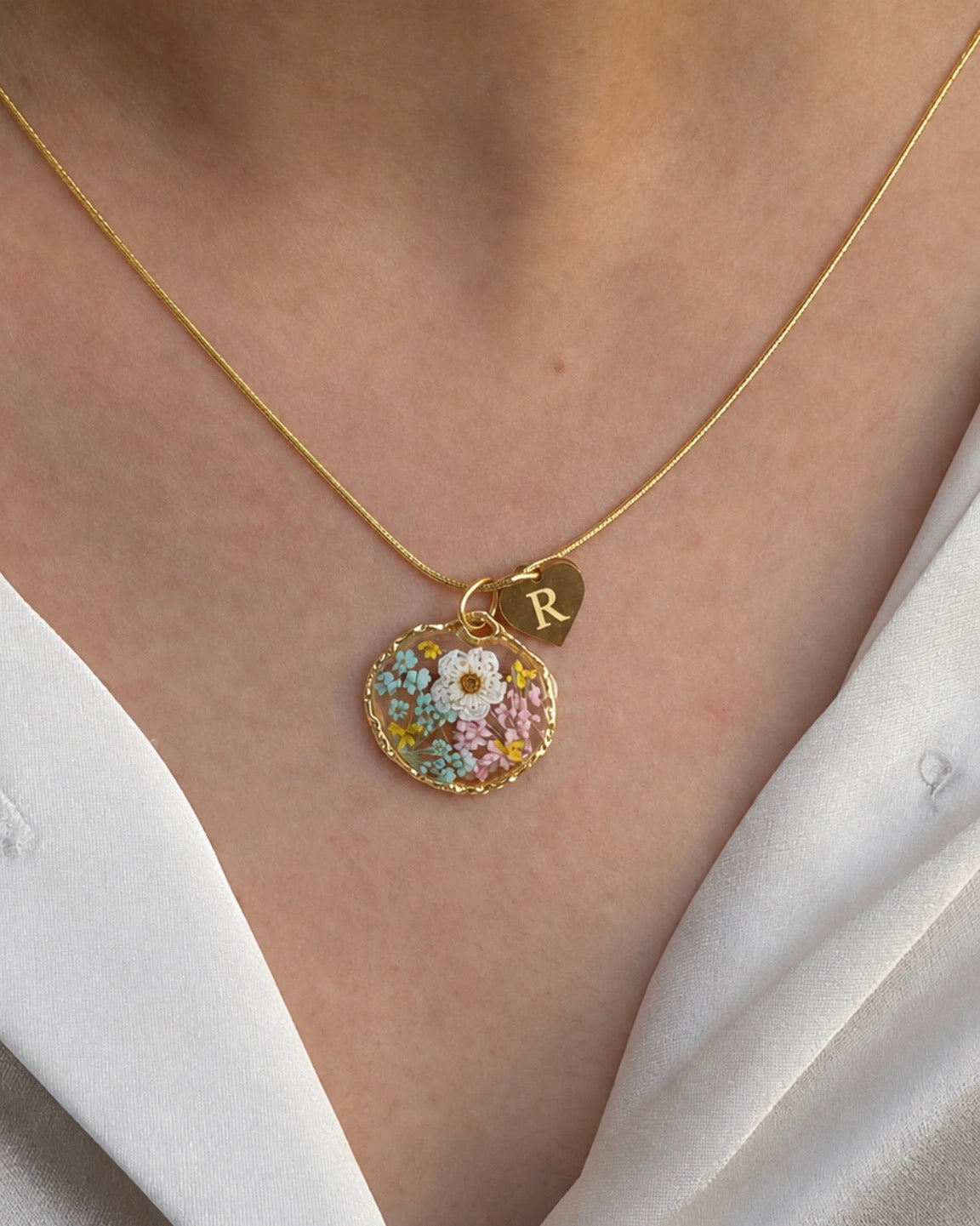 Ophelia initial necklace