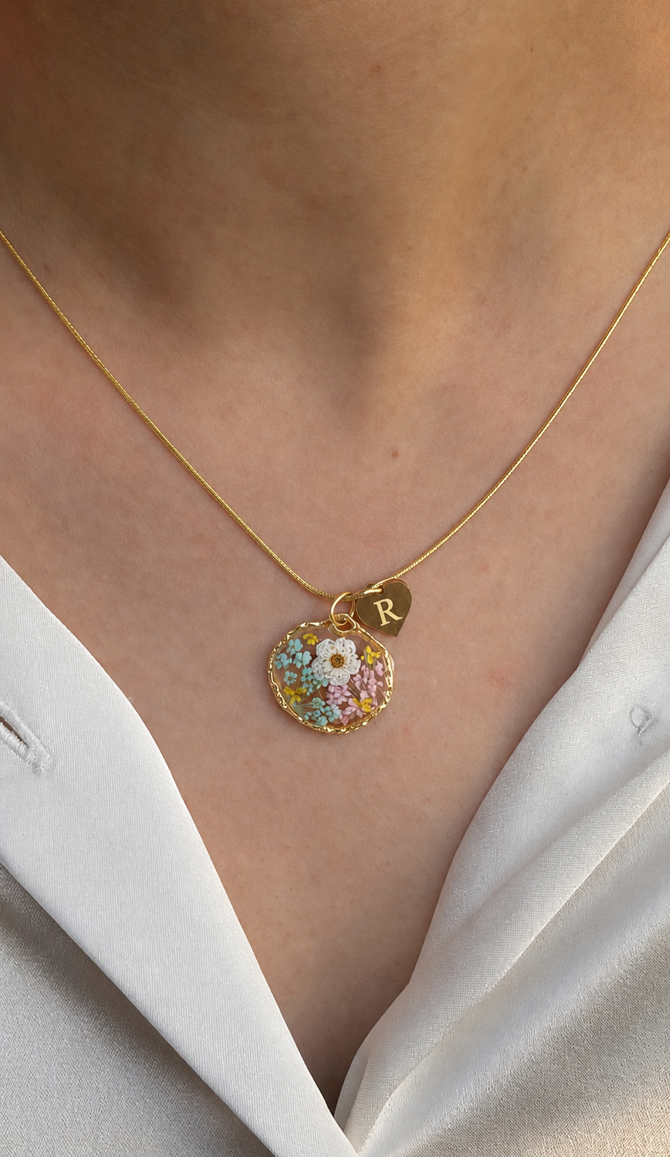 Ophelia initial necklace