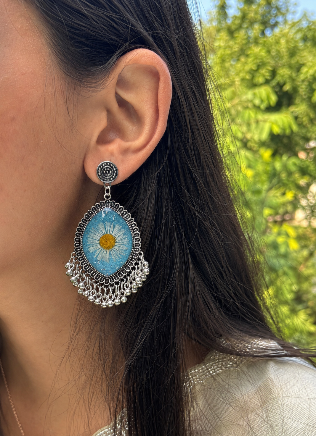 Aster oxidised jhumkas