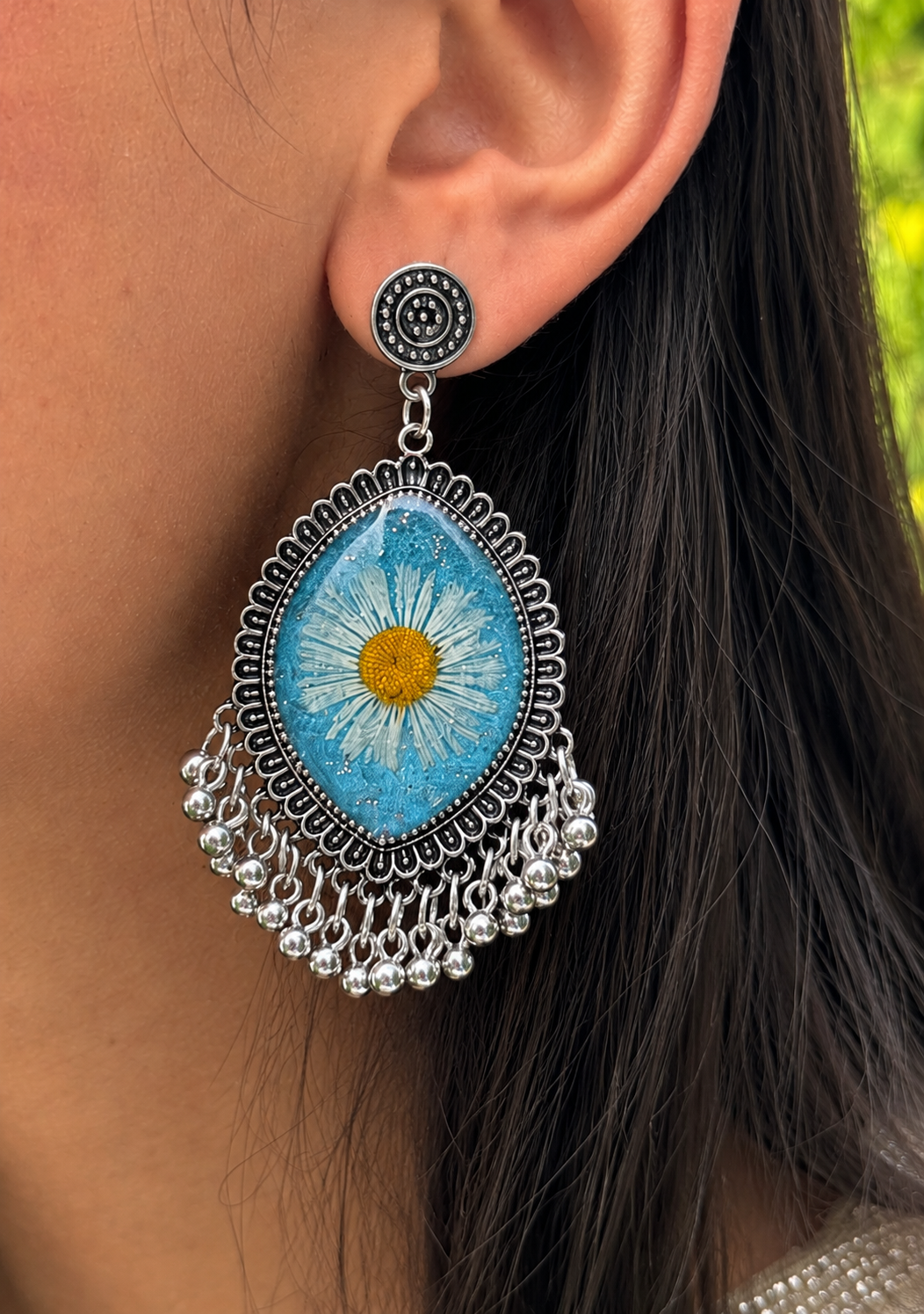 Aster oxidised jhumkas