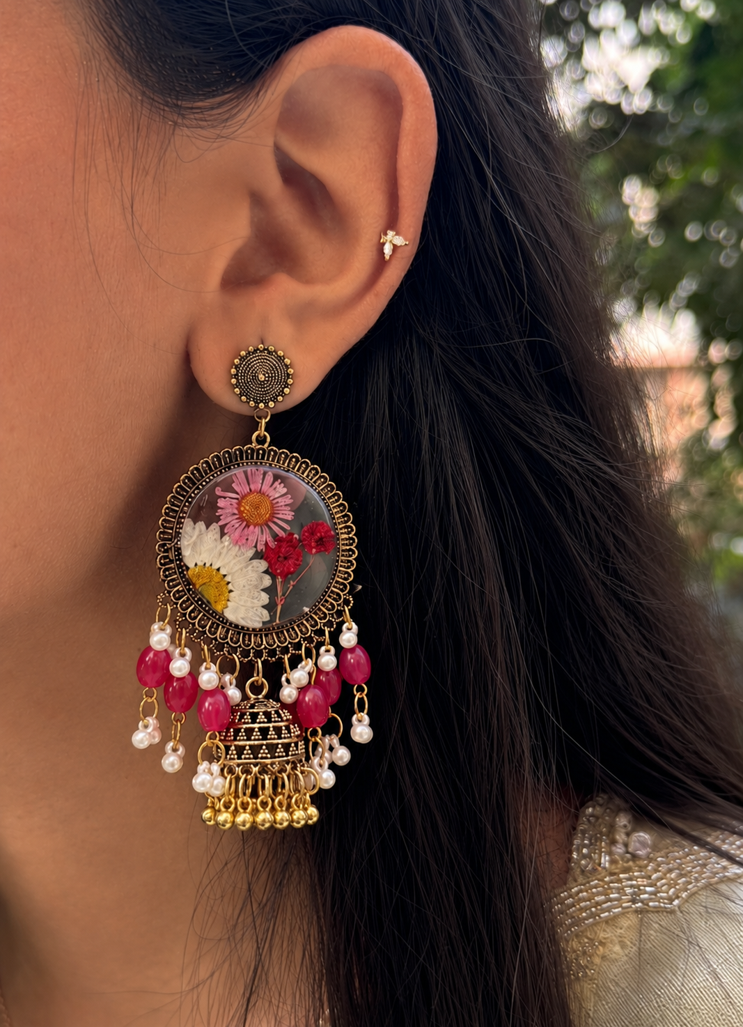 Paan kashmiri jhumka