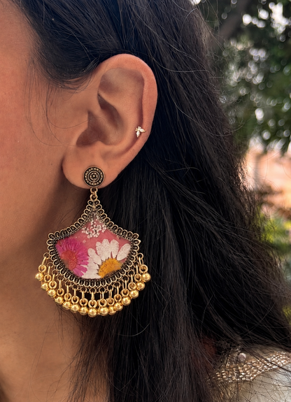 Garden jhumkas