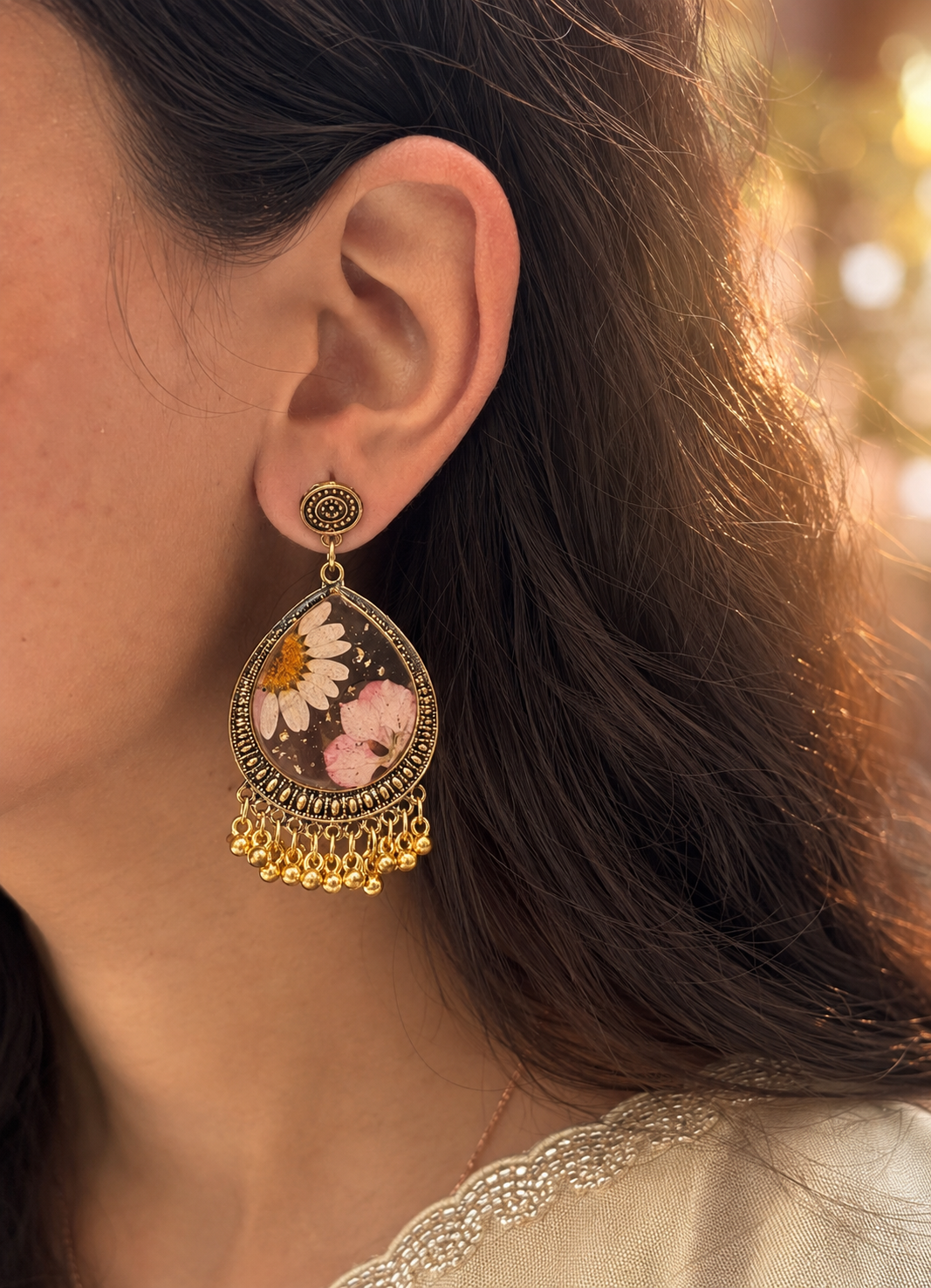 Daisy drop jhumka