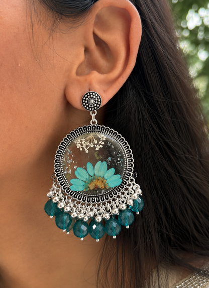 Prettiest teal green jhumka