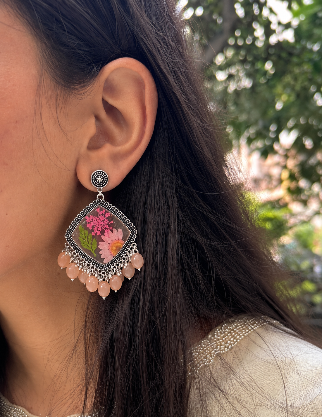 Elegant daisy jhumka