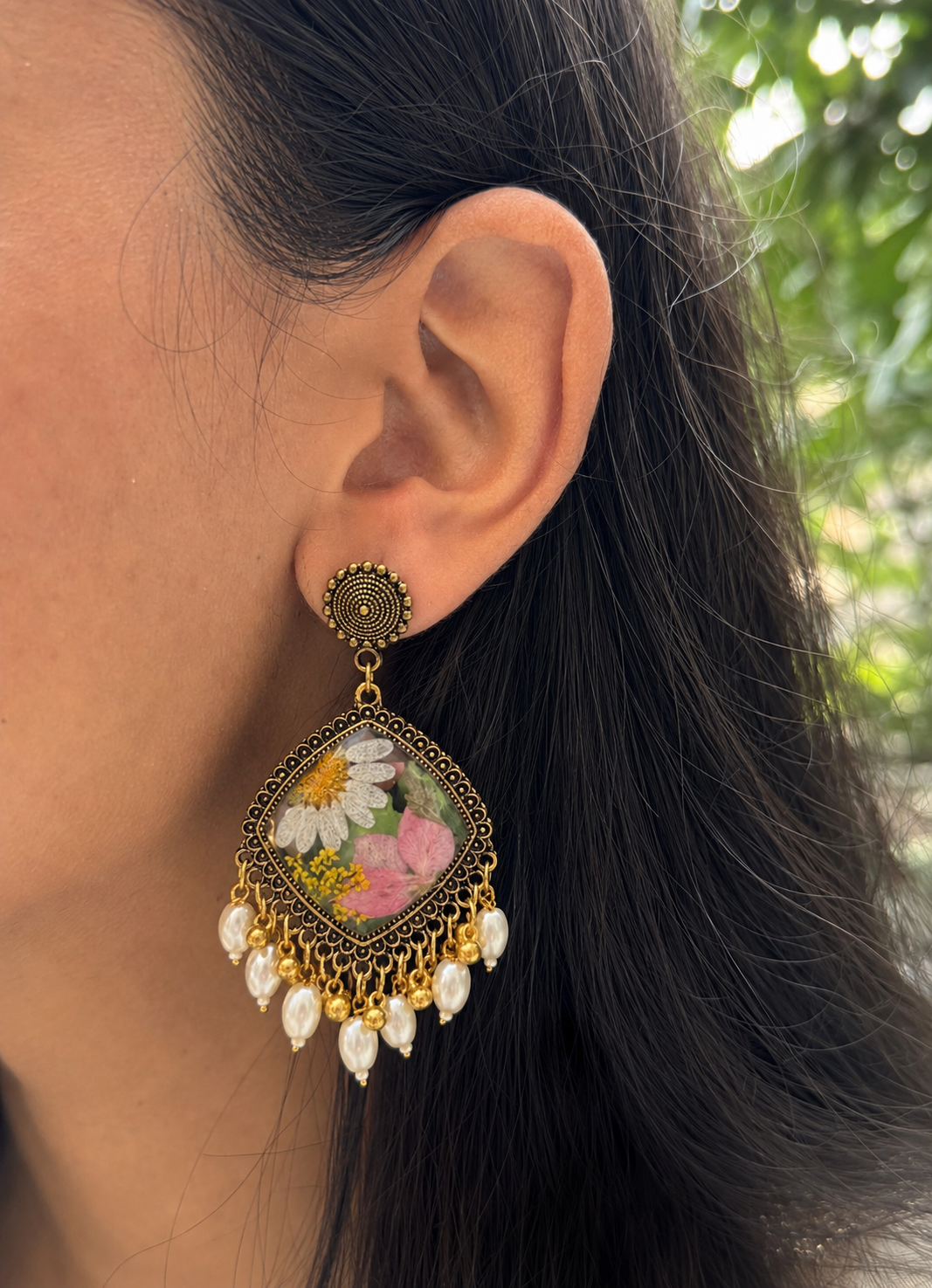 Innaya pearl jhumkas