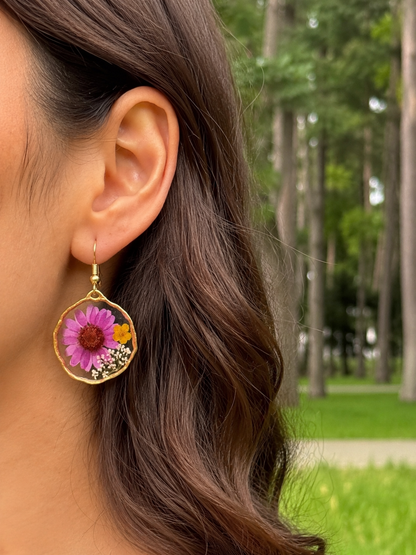 Petal poetry earrings
