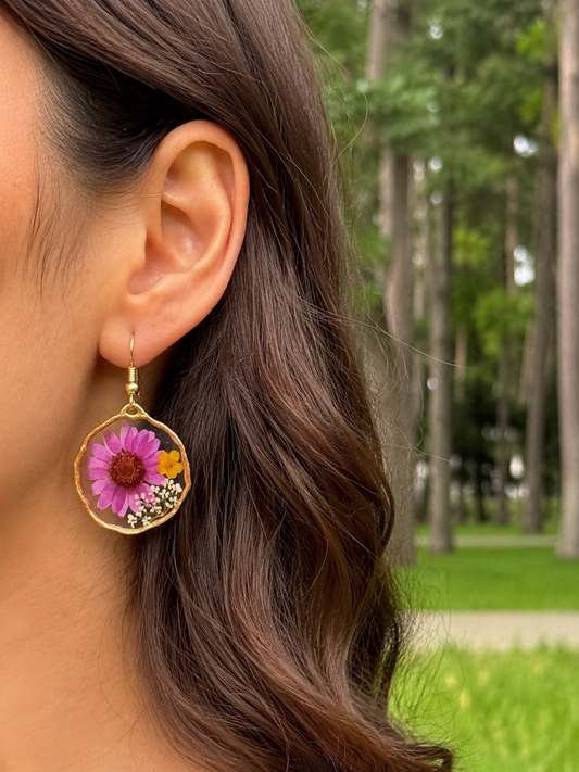 Petal poetry earrings
