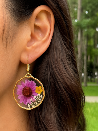 Petal poetry earrings