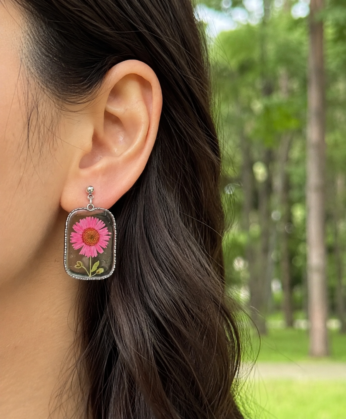 Aster bloom earrings