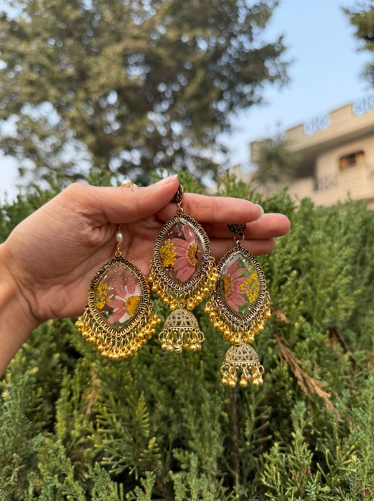 Jhumka and Maangtikka Combo set