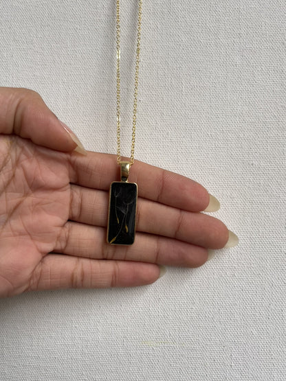 Real dandelion pendant