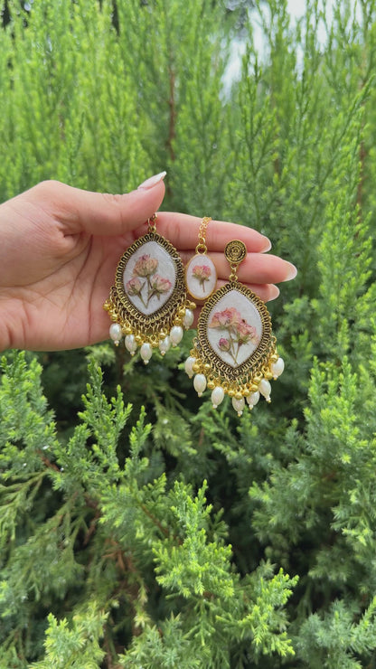 Pearly Jhumka & necklace set