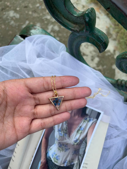 Minimalist triangle pendant