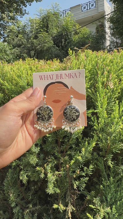 Mini black jhumkis
