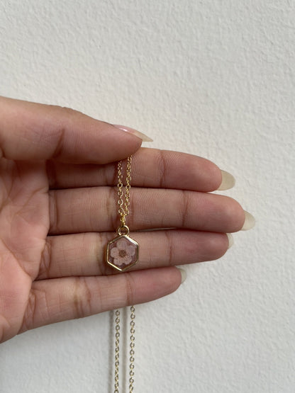 Minimalist blossom pendant