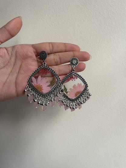 Elegant daisy jhumka ( without beads)