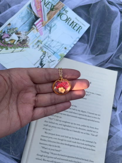 Real plum blossom pendant