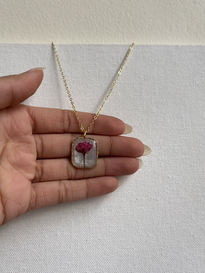 Prettiest rose bud pendant